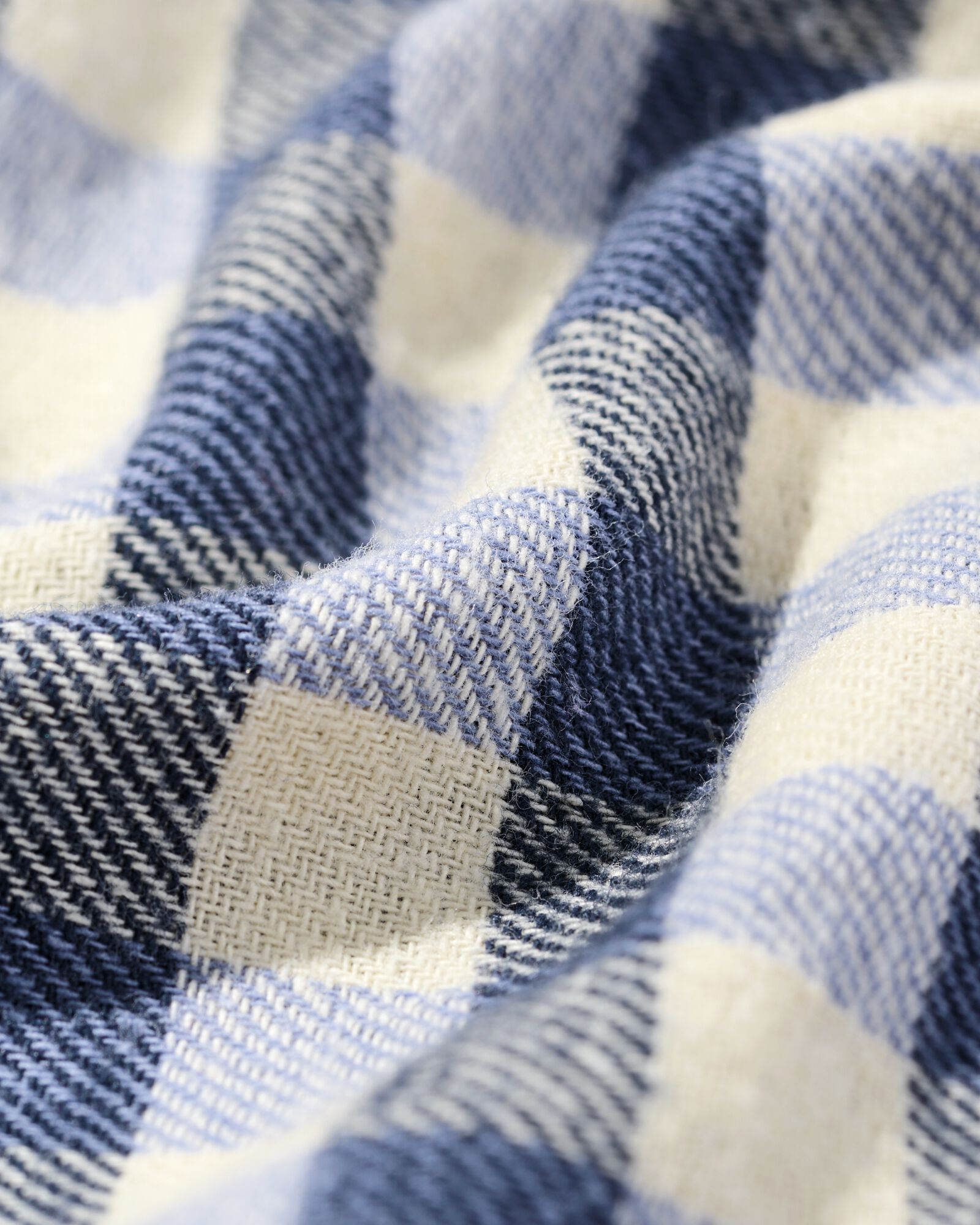 Kinderpyjama Flanell mit Streifen blau - 23001150BLUE - HEMA