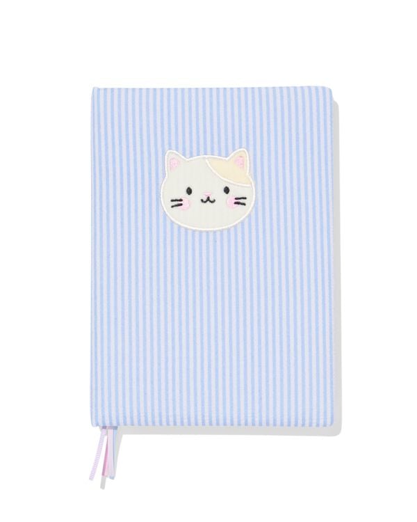 carnet de notes A5 lignes tissu - 14102205 - HEMA