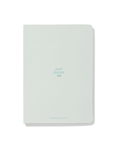 planificateur de repas avec stylo effa&ccedil;able (21 x 15 cm, vert clair) - 14103704 - HEMA