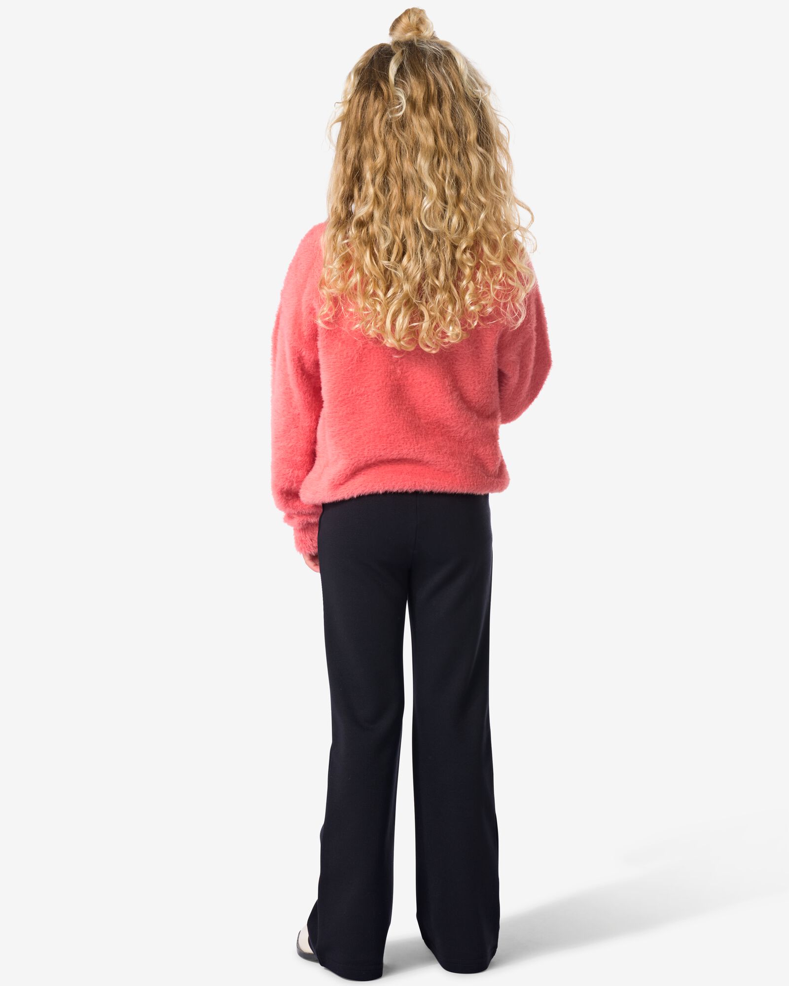 kinderlegging flared fit zwart - 30855114BLACK - HEMA