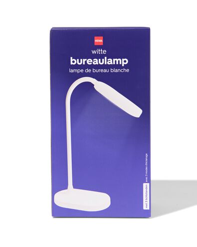 bureaulamp 34cm wit - 39620150 - HEMA