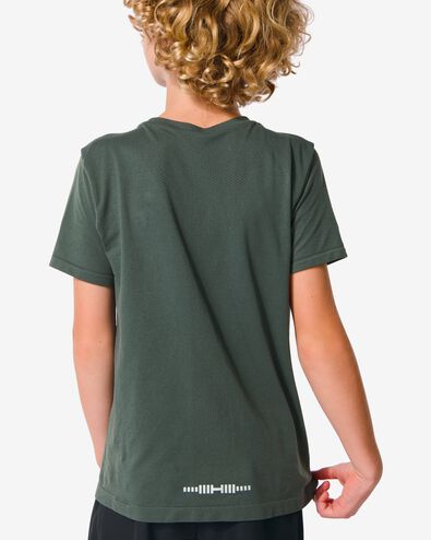 t-shirt de sport enfant sans coutures vert 134/140 - 36090287 - HEMA