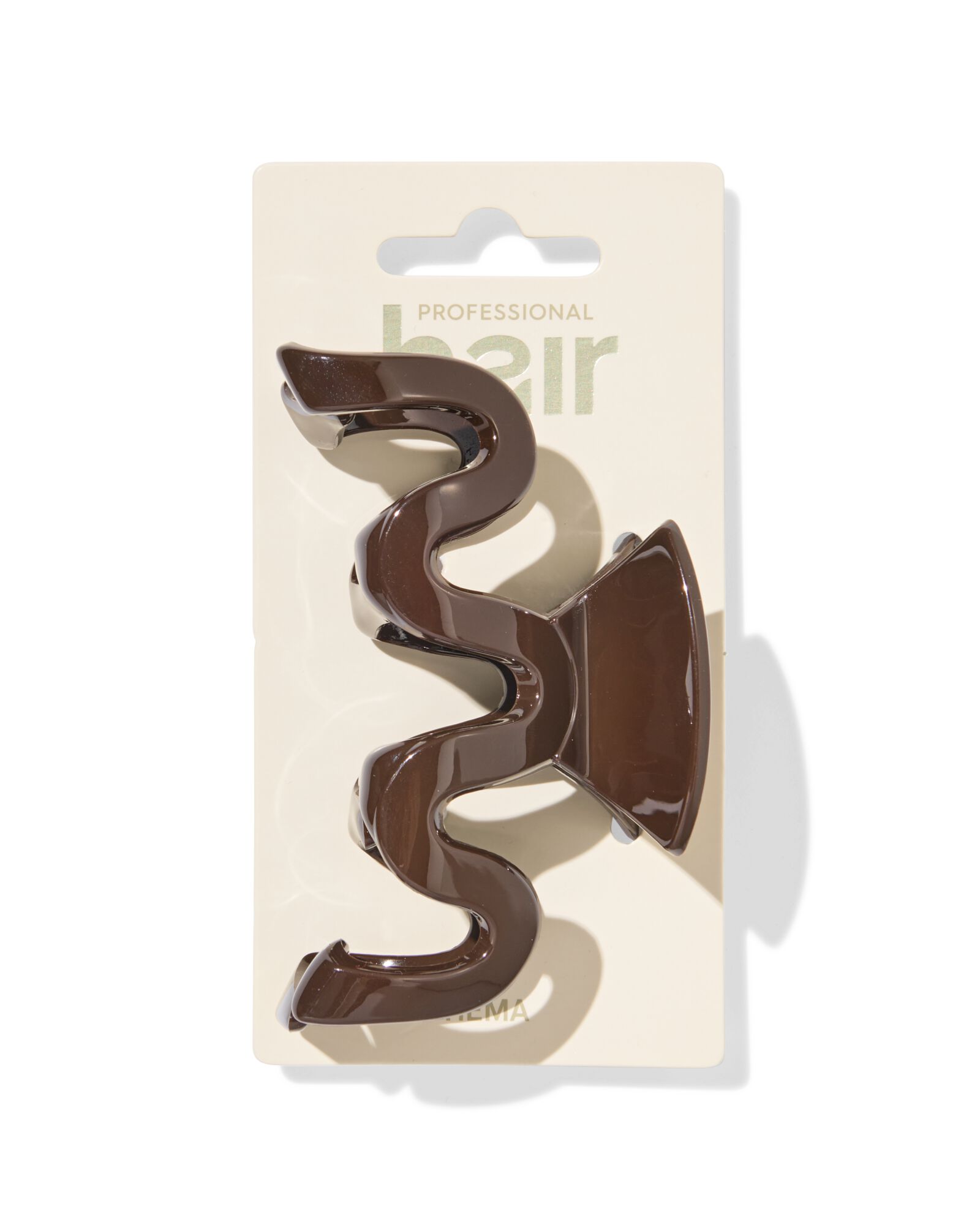 haarklem 10cm swirl bruin - 11800225 - HEMA