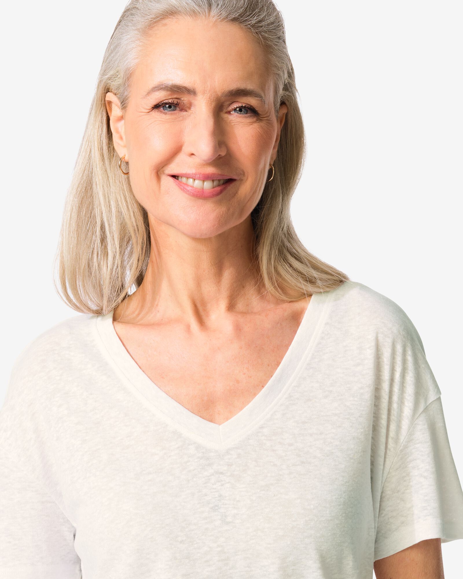 dames T-shirt Evie wit wit - 36208960WHITE - HEMA