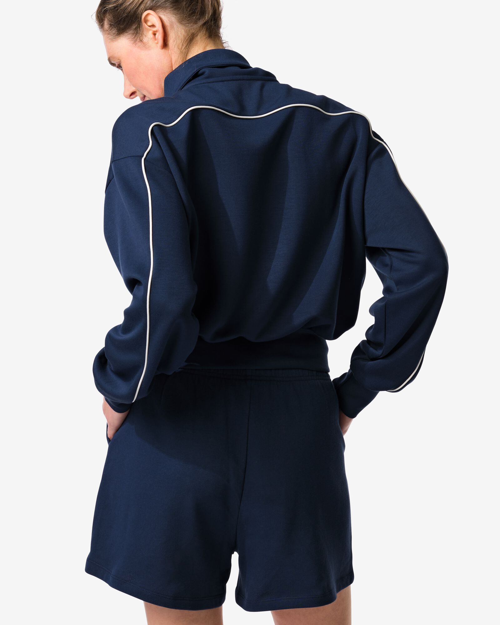 short molleton femme bleu fonc&eacute; bleu fonc&eacute; - 36000428DARKBLUE - HEMA