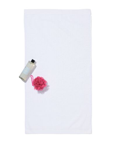 serviette de bain - 60x110 cm - ultra doux - blanc blanc serviette 60 x 110 - 5217001 - HEMA