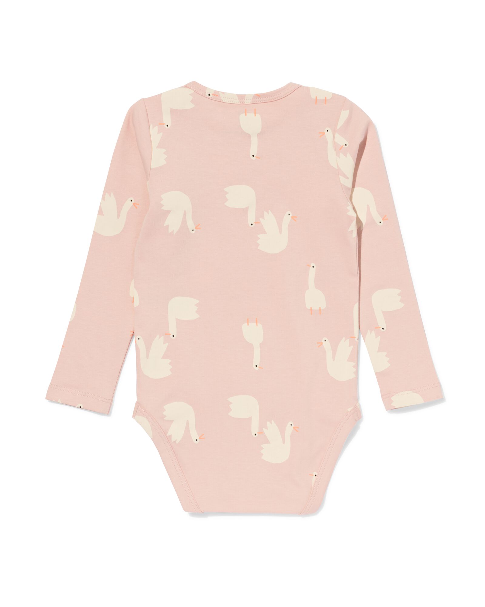 body met stretch ganzen roze roze - 33300750PINK - HEMA