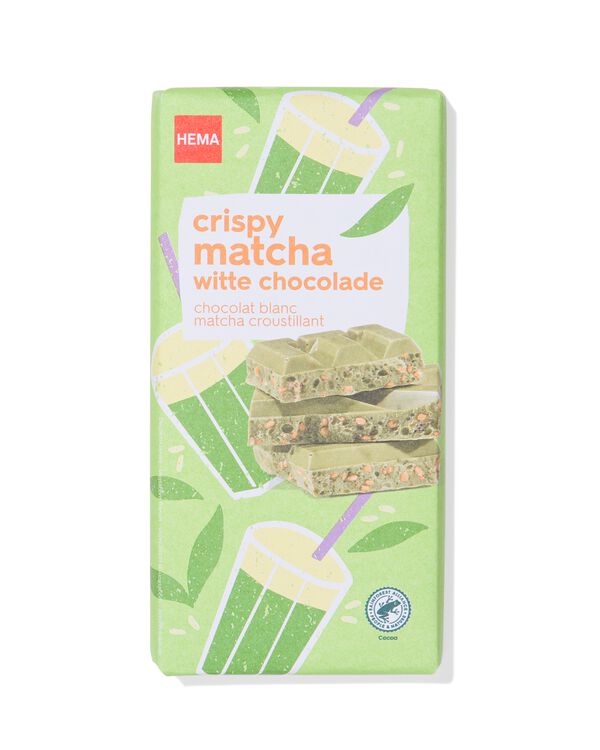 chocoladereep wit matcha 180g - 10350051 - HEMA
