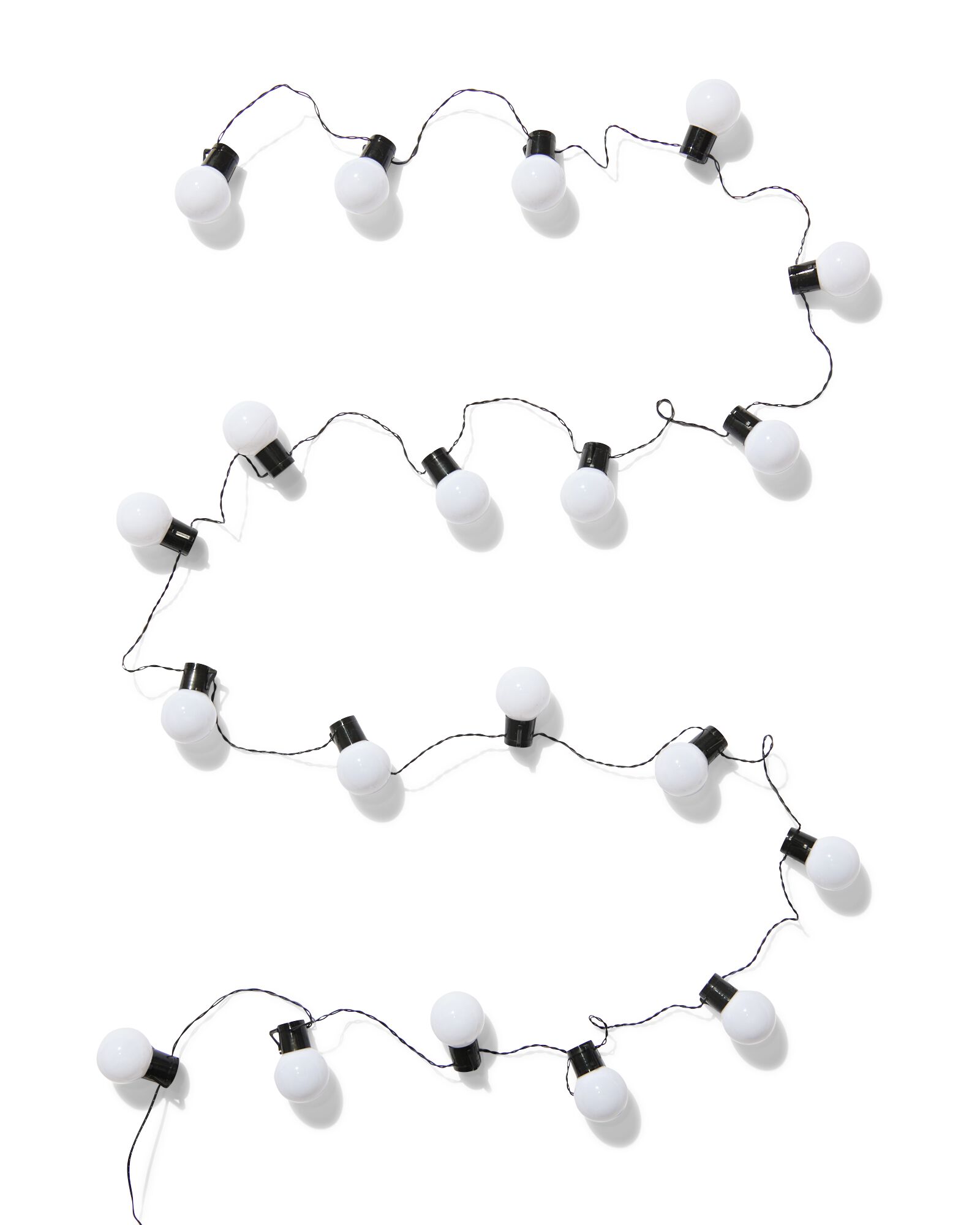 guirlande lumineuse solaire 7 m avec 20 lumi&egrave;res blanches pour l'ext&eacute;rieur - 41840300 - HEMA