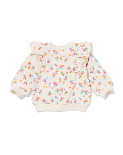 pull b&eacute;b&eacute; velours c&ocirc;tel&eacute; fleurs &eacute;cru &eacute;cru - 33058270ECRU - HEMA