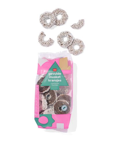 gevulde musketkransjes wit 225gram - 24552201 - HEMA