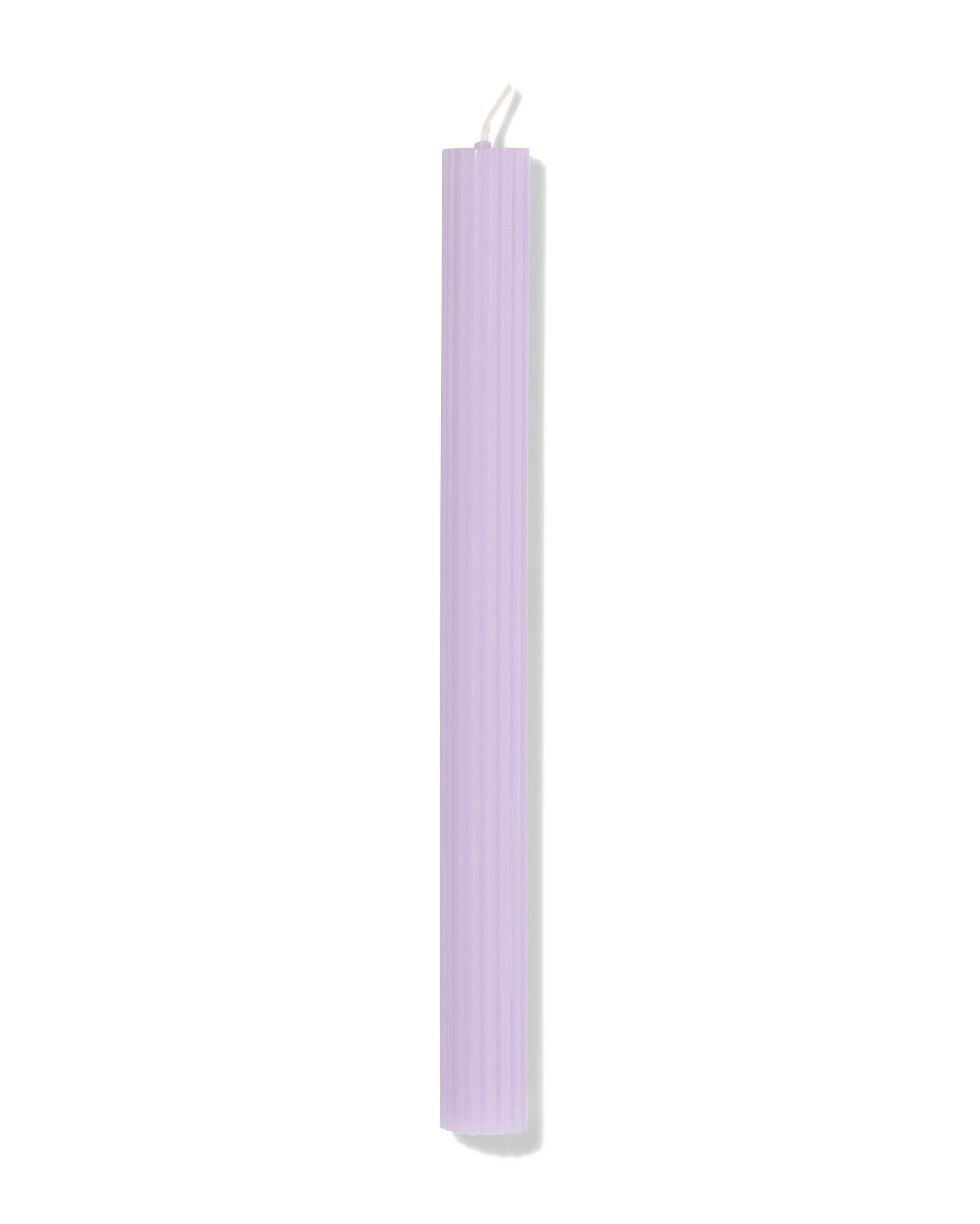 bougie longue &Oslash;2,2x24 cm nervures lilas - 13504215 - HEMA
