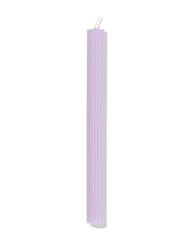 bougie longue &Oslash;2,2x24 cm nervures lilas - 13504215 - HEMA
