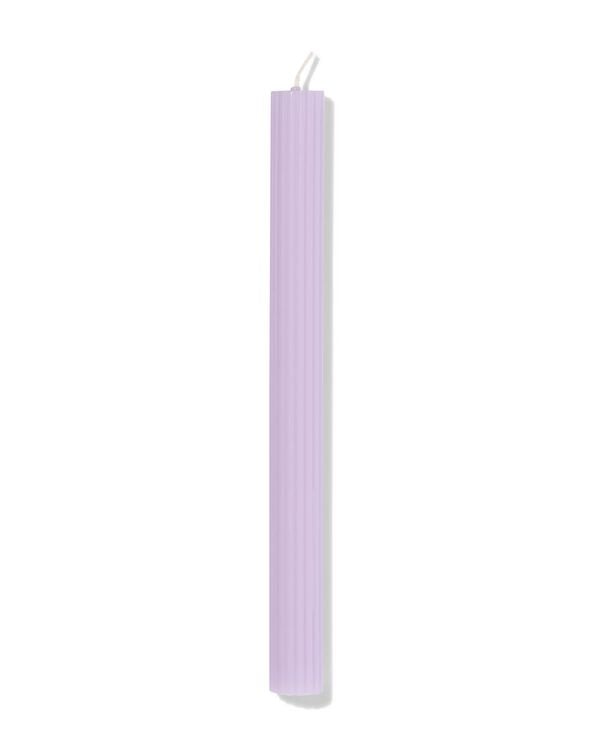 bougie longue &Oslash;2,2x24 cm nervures lilas - 13504215 - HEMA