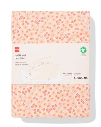 drap-housse pour lit b&eacute;b&eacute; 60x120cm fleurs - 33302660 - HEMA