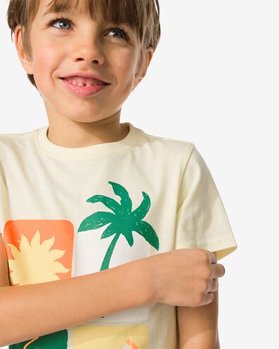 Kinder-T-Shirt, Sommer gelb 110/116 - 30783942 - HEMA
