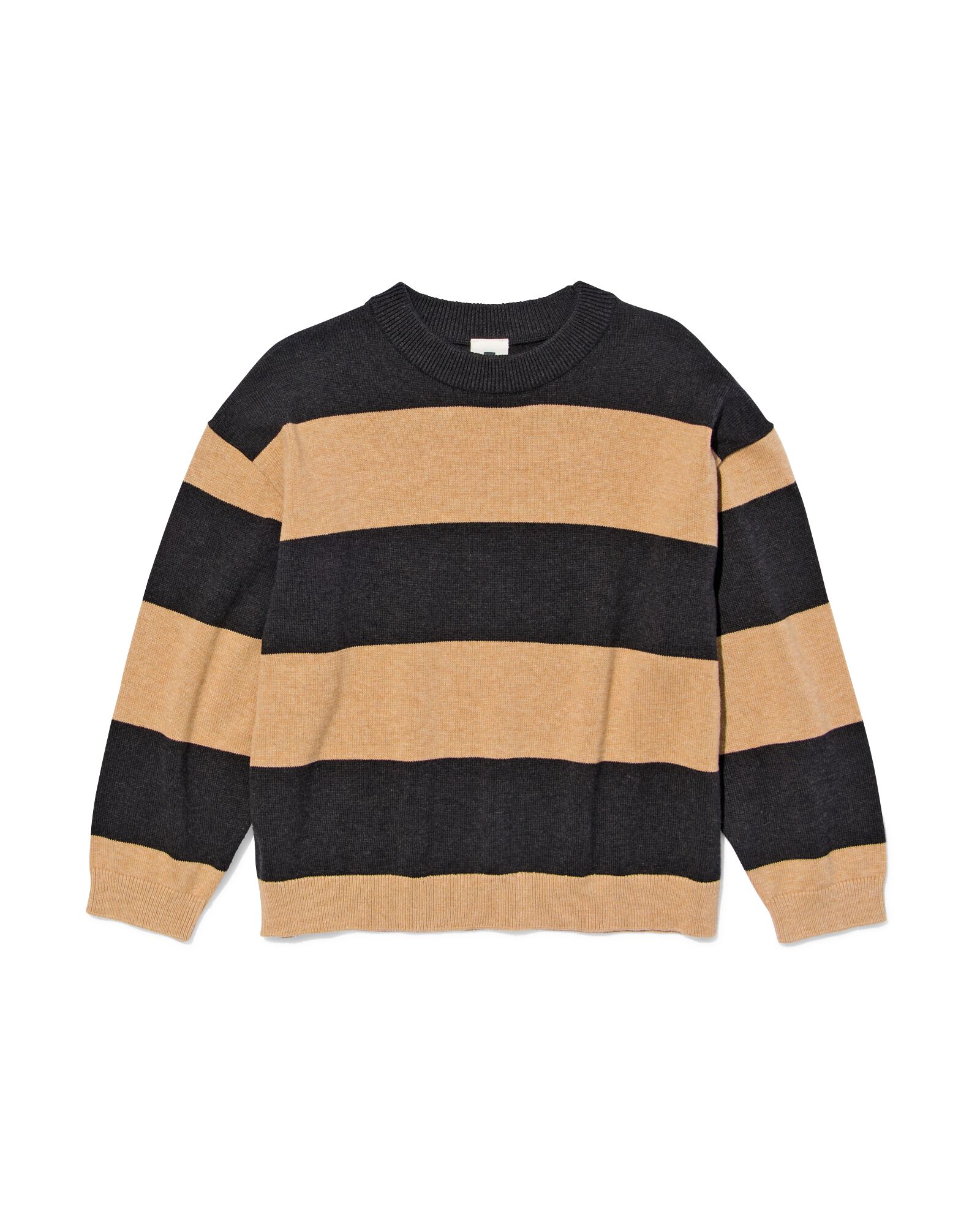 pull ray&eacute; beige - 30786705BEIGE - HEMA