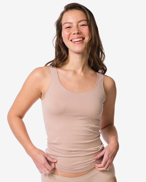 d&eacute;bardeur femme sans coutures microfibre beige beige - 19607640BEIGE - HEMA