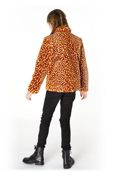 manteau enfant en teddy marron - 1000020118 - HEMA
