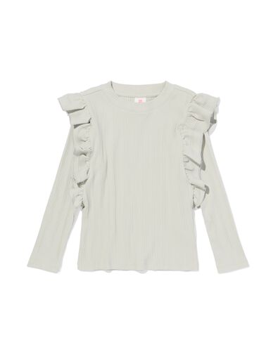 kinder T-shirt rib  groen groen - 30841914GREEN - HEMA