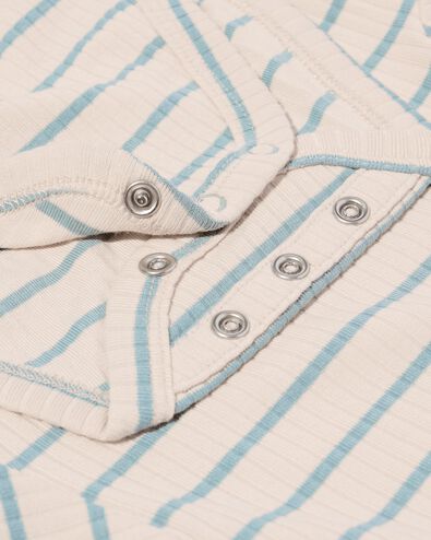 Mitwachsbody aus Bambusripp mit Stretch und Streifen blau - 33357340BLUE - HEMA