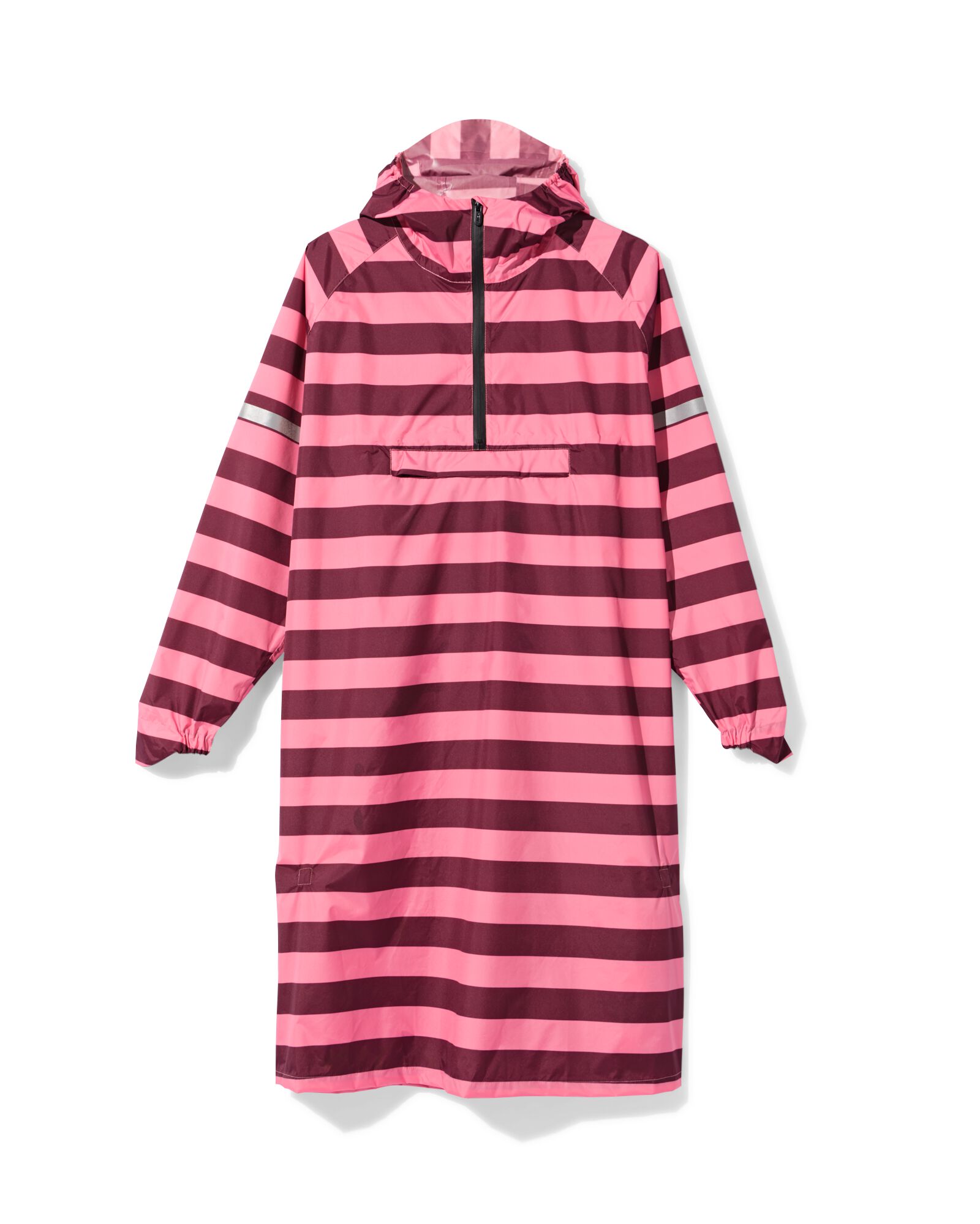regenponcho voor volwassenen strepen roze roze - 34460005PINK - HEMA