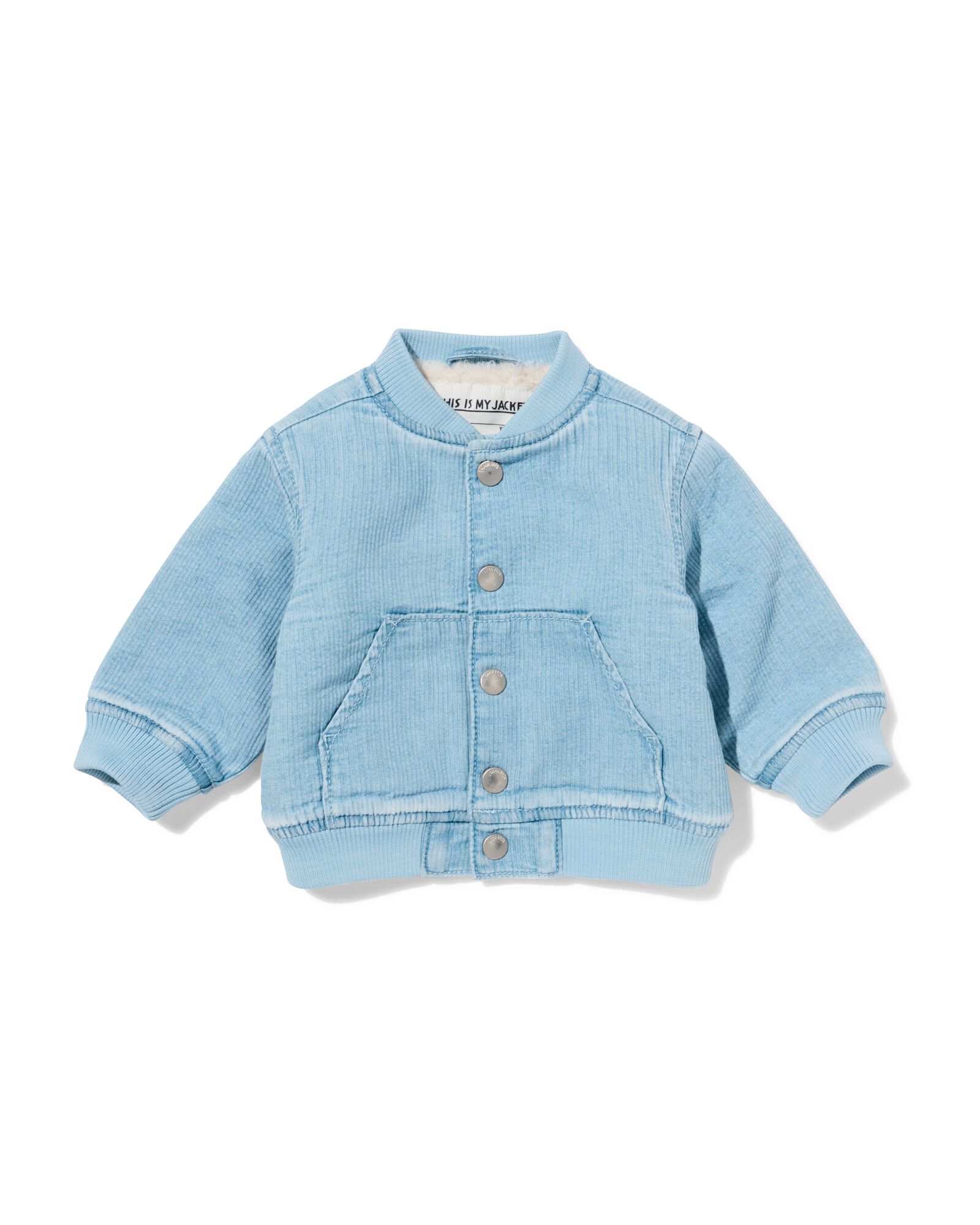 blouson d'aviateur b&eacute;b&eacute; c&ocirc;tel&eacute; denim denim - 33179970DENIM - HEMA