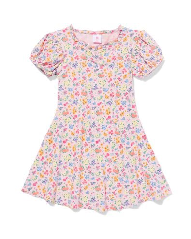 robe enfant trap&egrave;ze c&ocirc;tel&eacute;e fleurs violet clair violet clair - 30823000LIGHTPURPLE - HEMA
