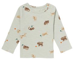 Newborn-T-Shirt mit Hunden grün grün - 1000028729 - HEMA