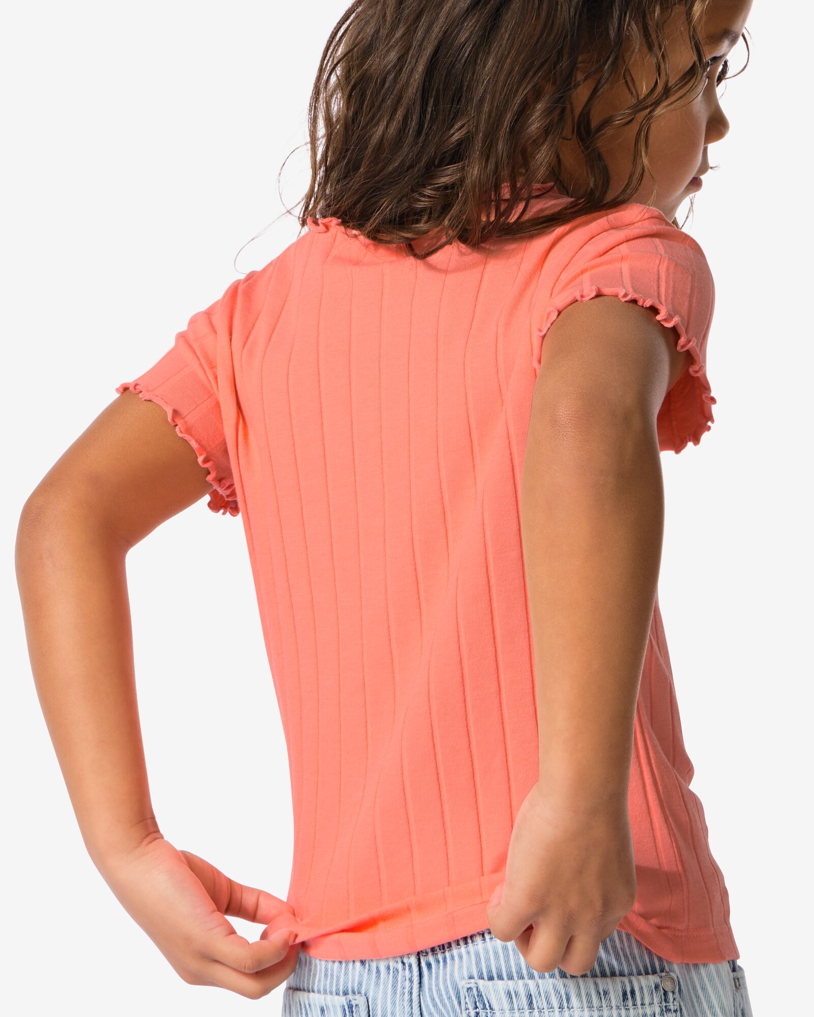 kinder T-shirt  perzik - 30816304PEACH - HEMA