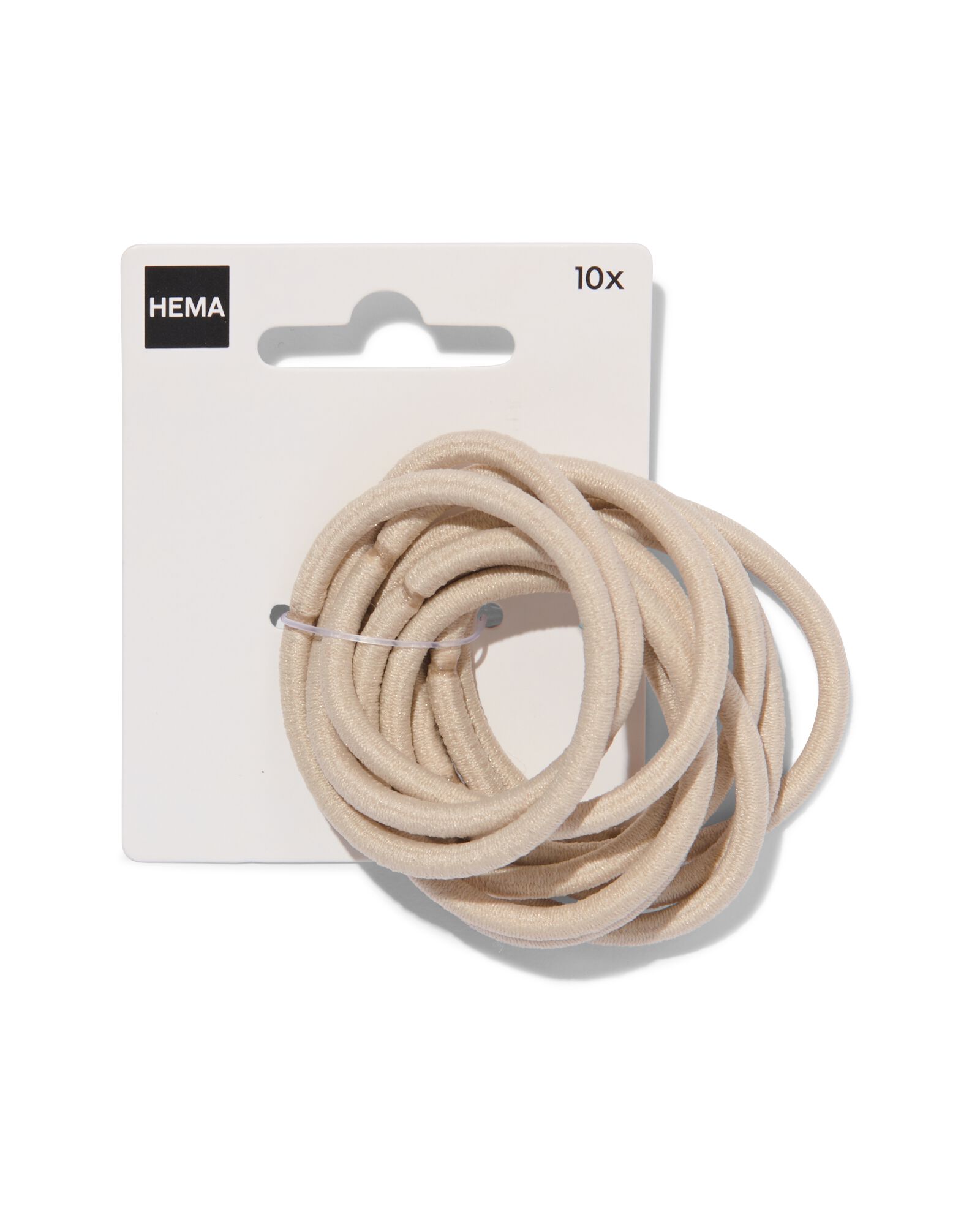 10er-Pack Haargummis, beige, &Oslash; 5 cm - 11870220 - HEMA