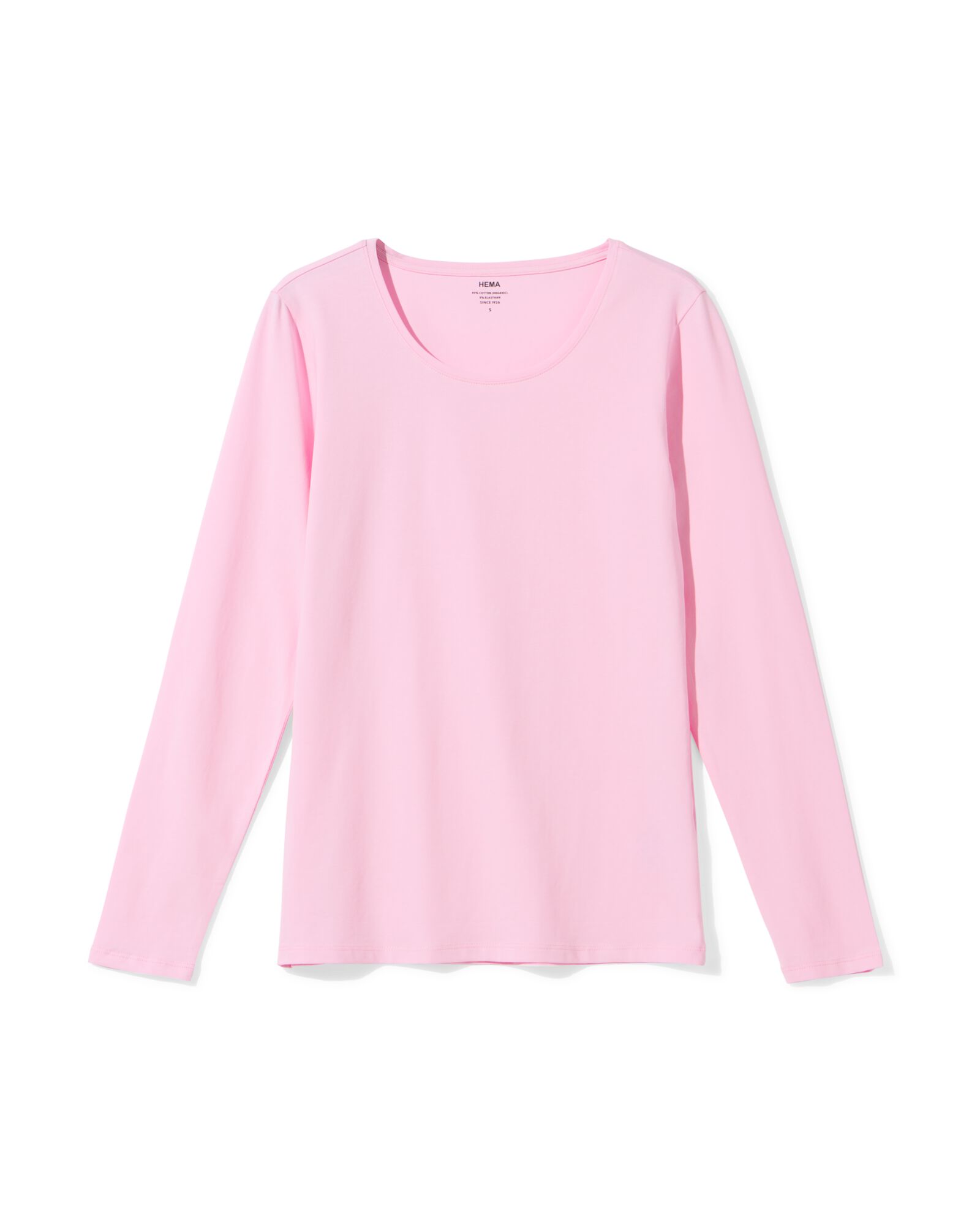 t-shirt femme basique col en O lilas lilas - 36300560LILAC - HEMA