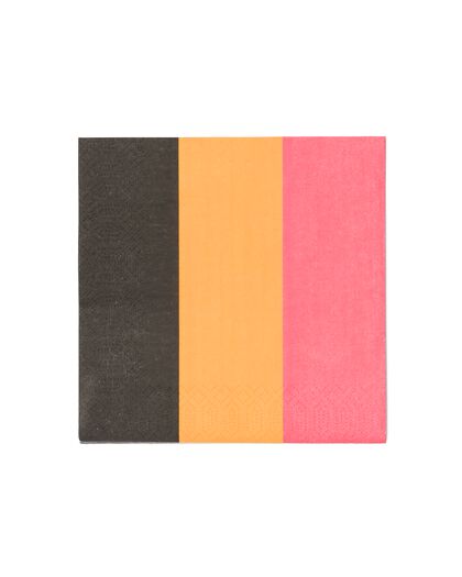 20 serviettes en papier 33x33 drapeau belge - 25290217 - HEMA
