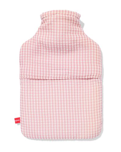 W&auml;rmflasche 1,8 L aus Seersucker, kariert - 61104517 - HEMA