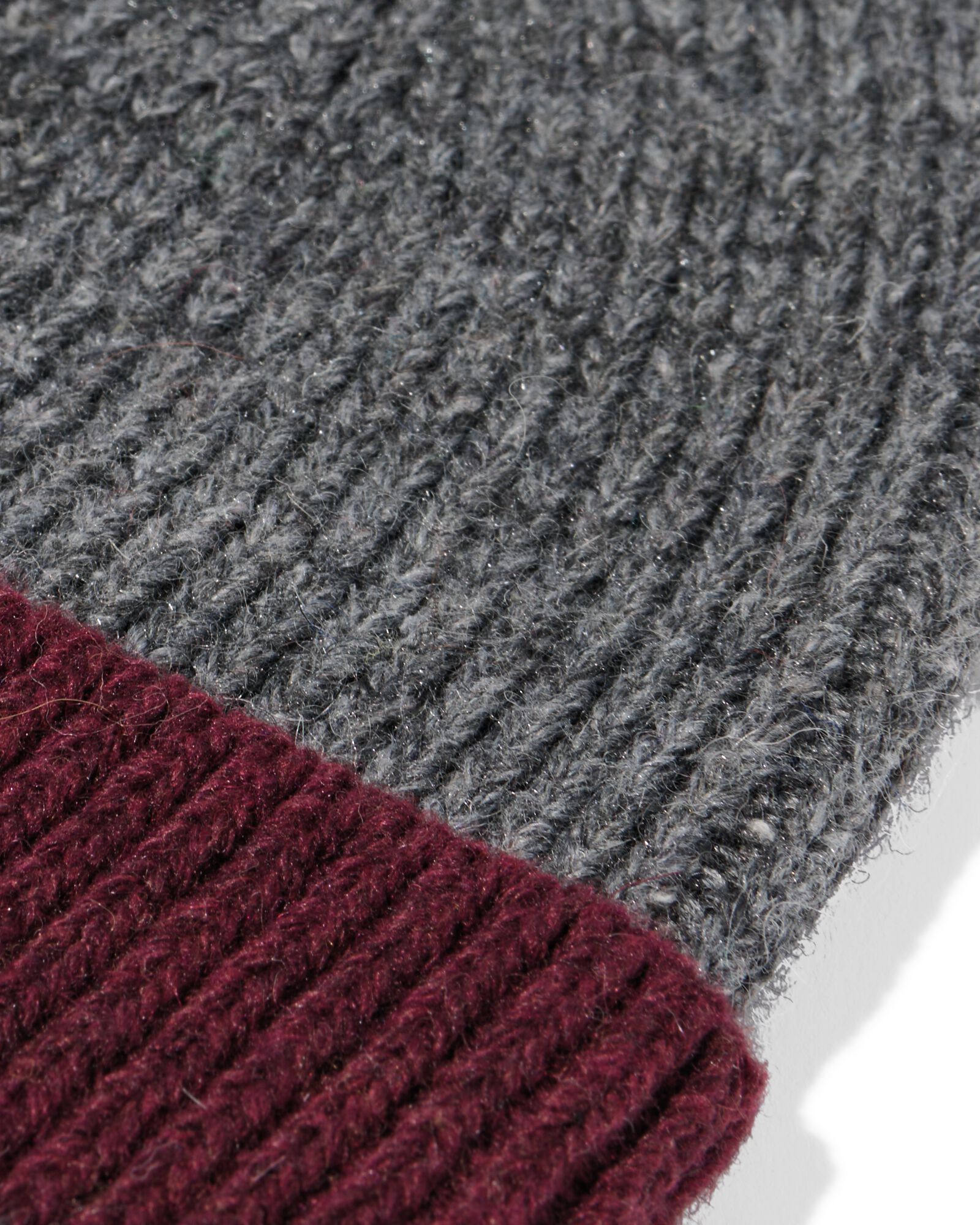 bonnet homme gris-rouge - 16500028 - HEMA