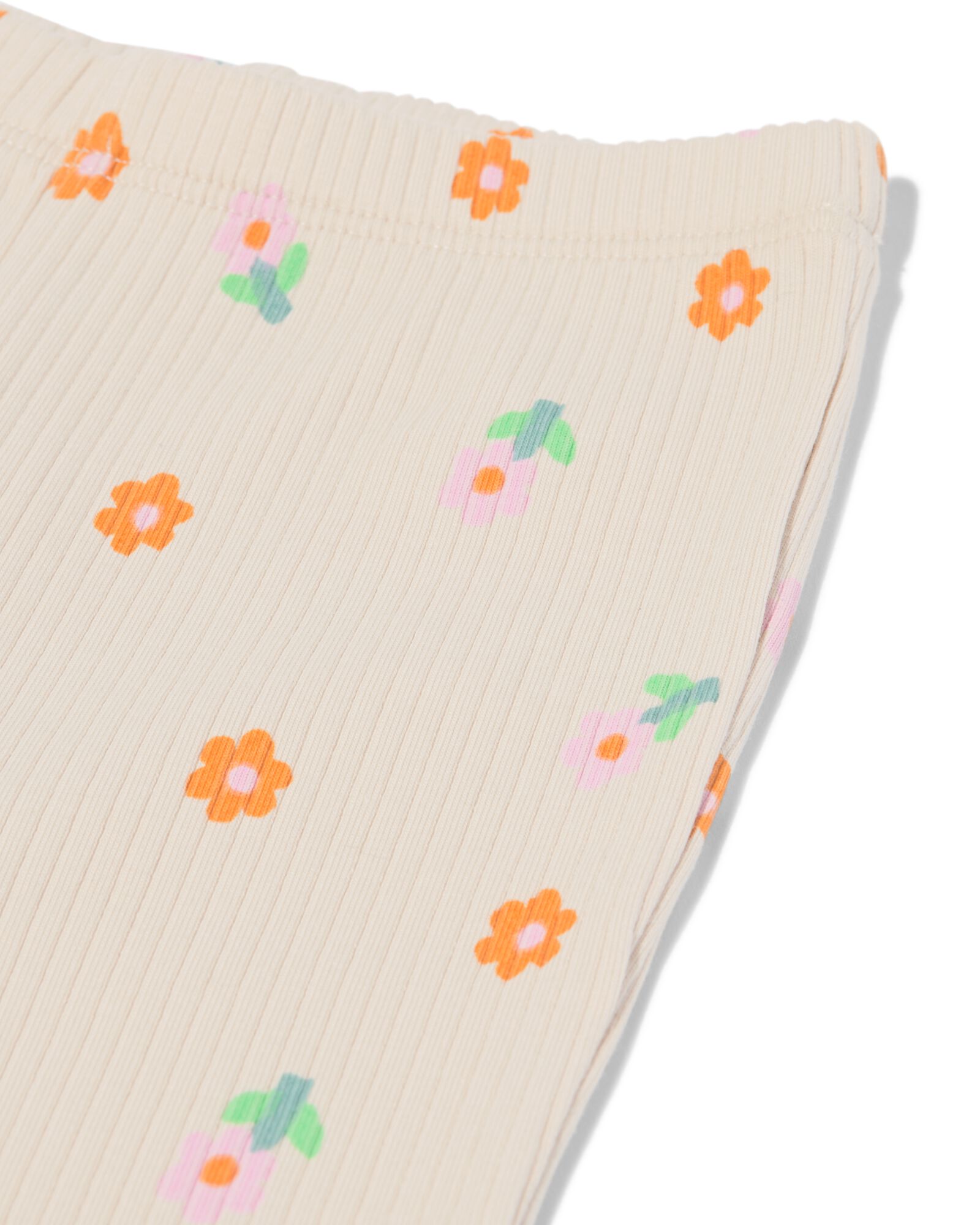 legging b&eacute;b&eacute; &eacute;vas&eacute; fleurs - lot de 2 &eacute;cru - 33078260ECRU - HEMA