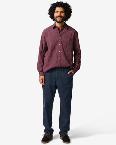herenbroek Bas regular fit donkerblauw donkerblauw - 2140170DARKBLUE - HEMA