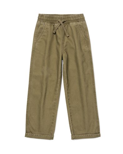 pantalon enfant coupe classique olive olive - 30710120OLIVE - HEMA