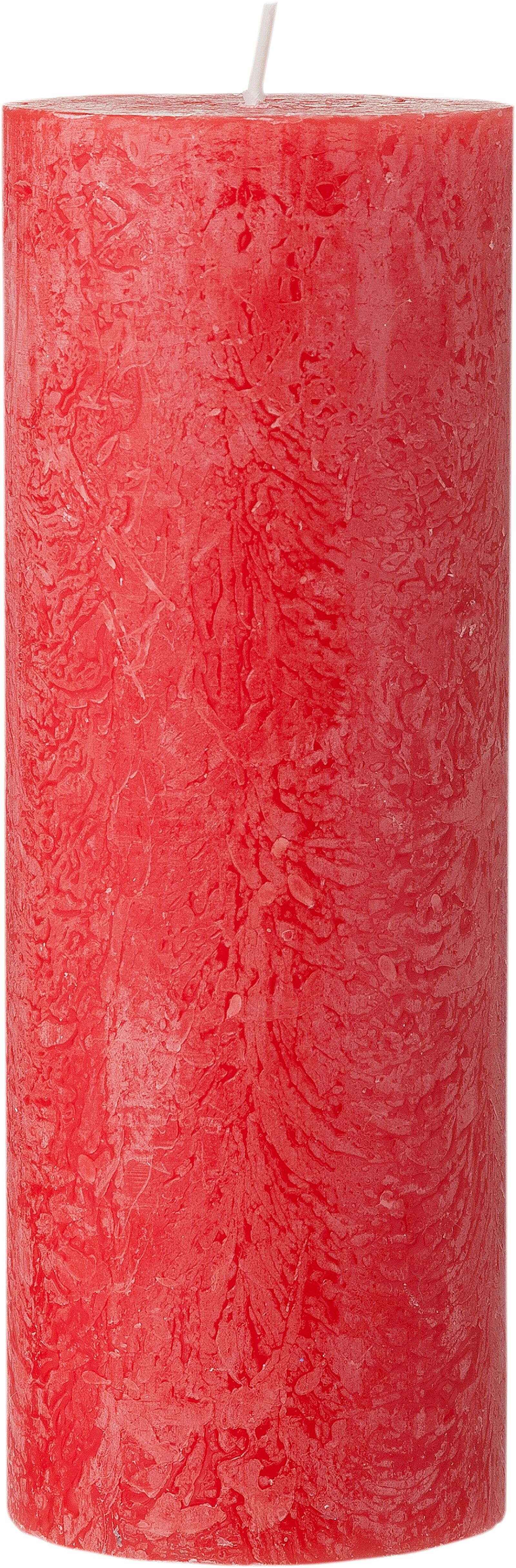 rustieke kaars rood - 1000017621 - HEMA