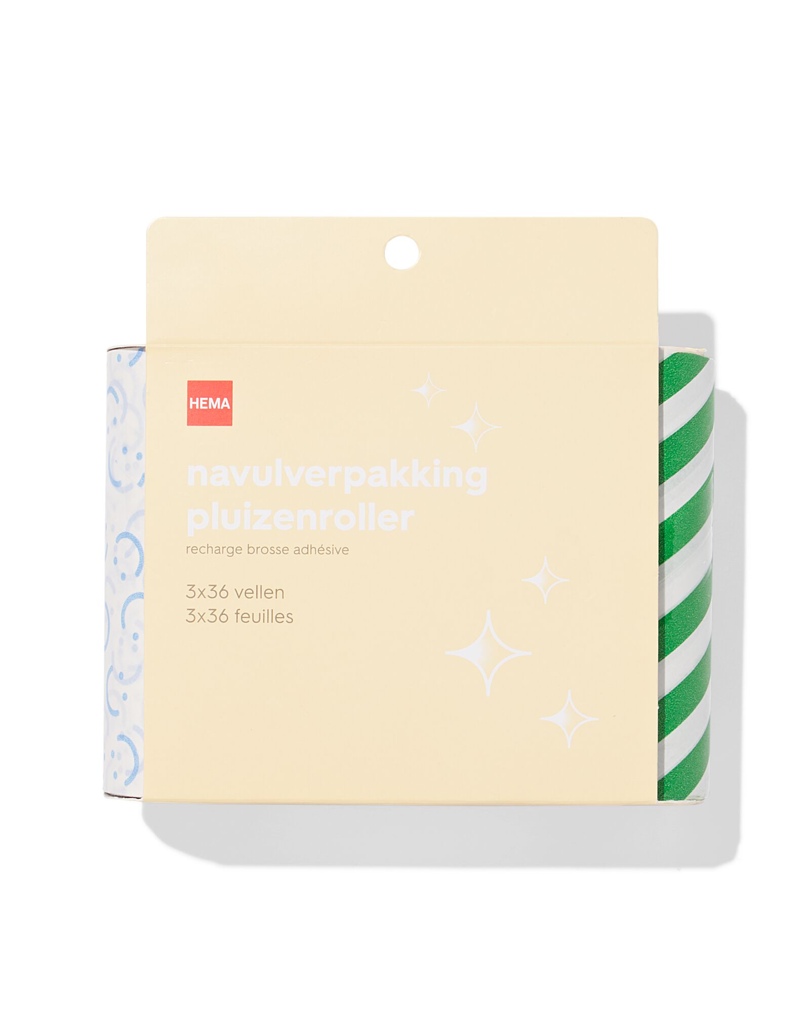 navulling pluizenroller - 3 stuks - 20500202 - HEMA