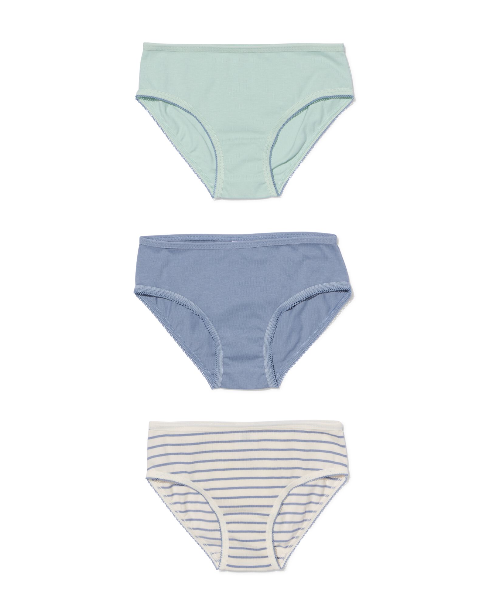 3er-Pack Kinder-Slips, Baumwolle blau blau - 19331230BLUE - HEMA
