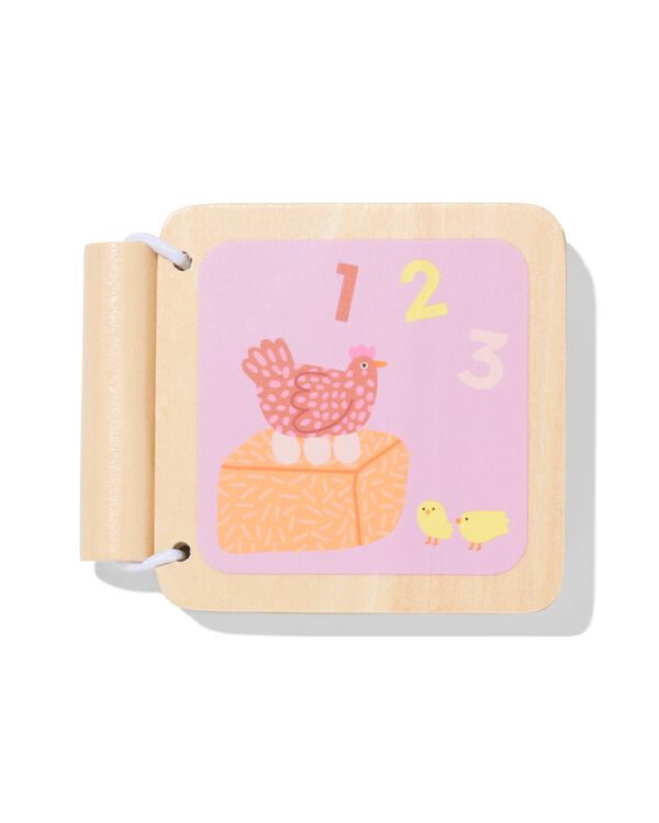 livre 8,5x1,5cm bois - 15100485 - HEMA