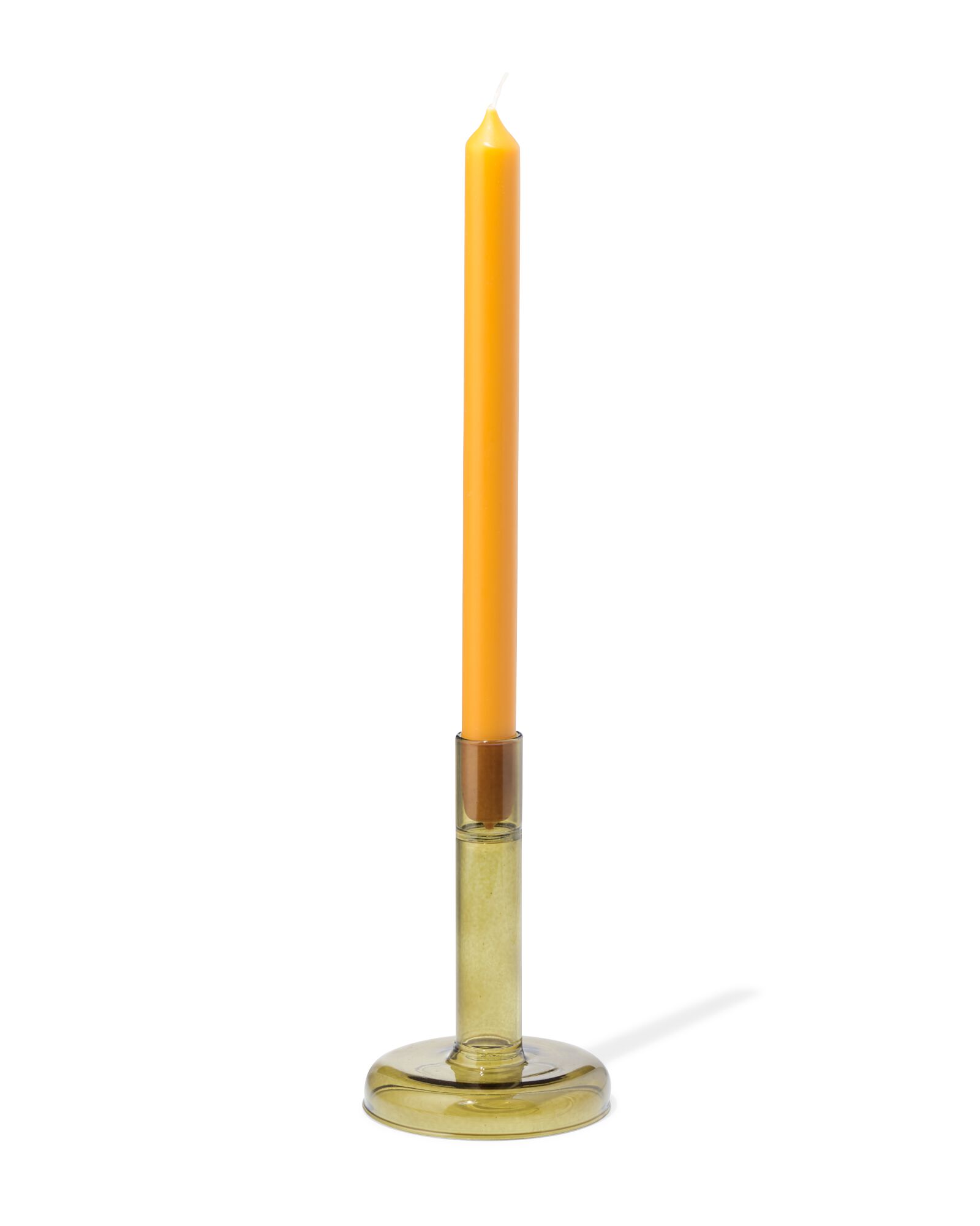 bougeoir 8,5x8 cm verre vert  - 13325043 - HEMA