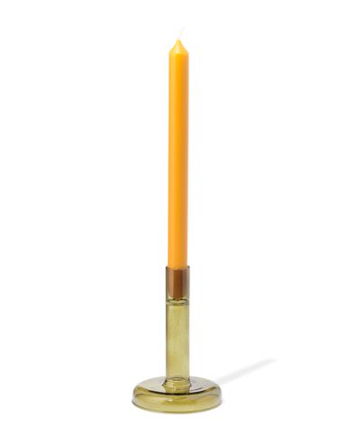 bougeoir 8,5x8 cm verre vert  - 13325043 - HEMA