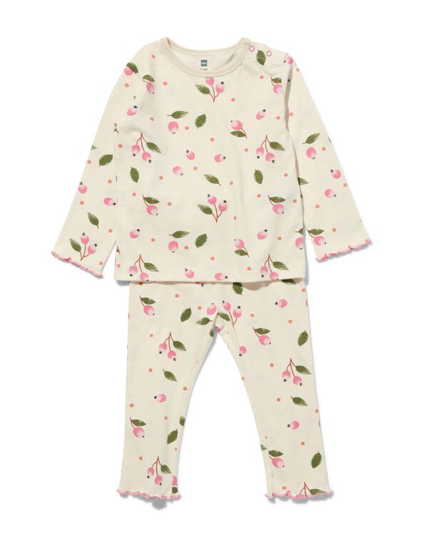 pyjama bébé coton églantier blanc cassé blanc cassé - 33397820OFFWHITE - HEMA