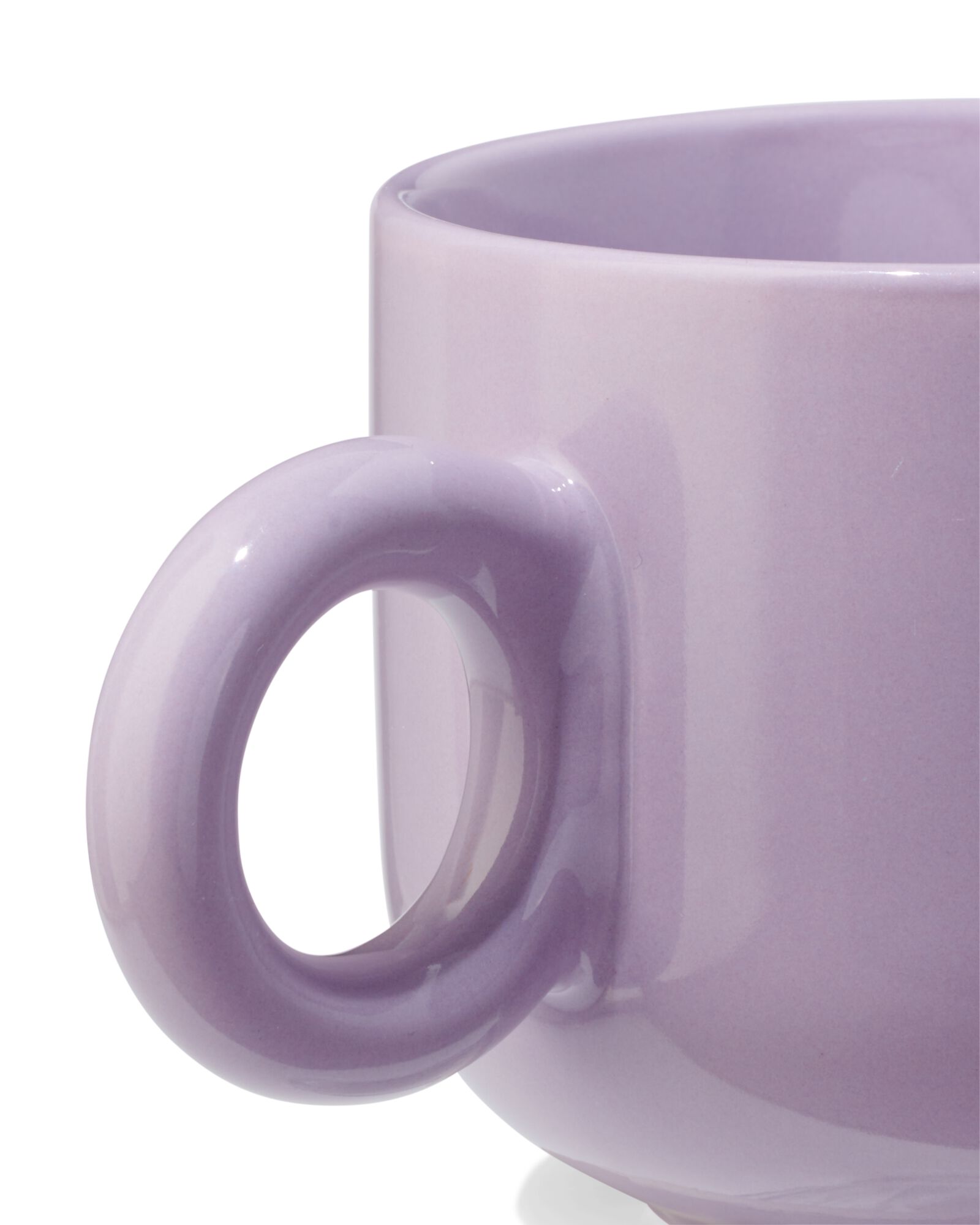 tasse 480 ml croissant "ooh la la" lilas - 61100279 - HEMA