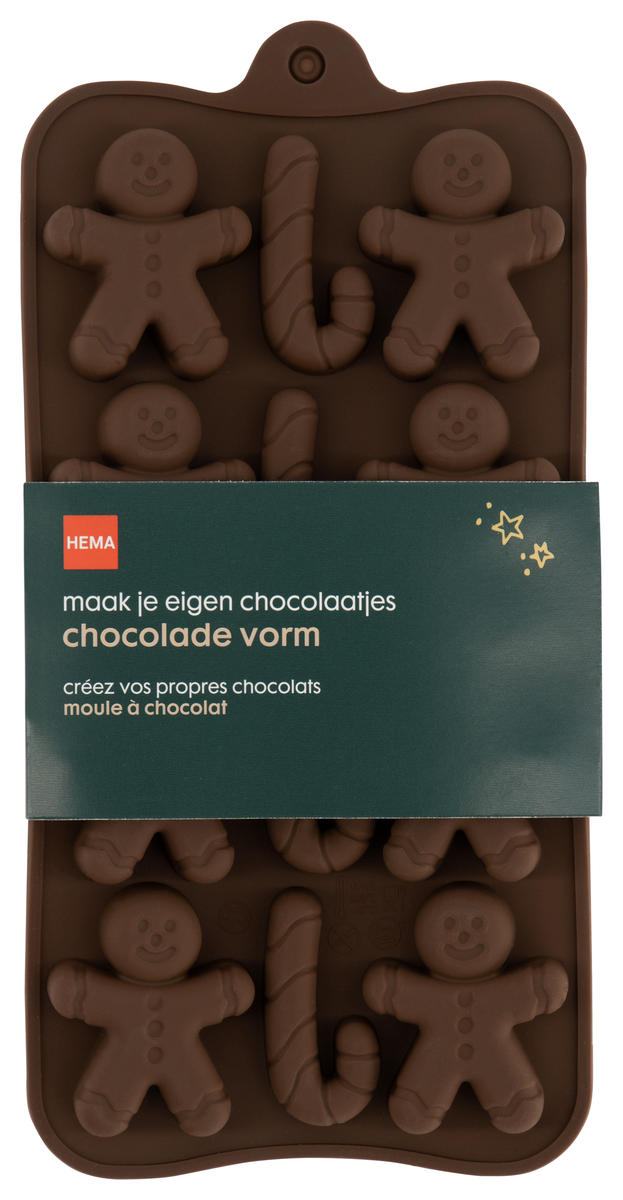 Schokoladenform, Pfefferkuchen und Zuckerstangen - 25240025 - HEMA