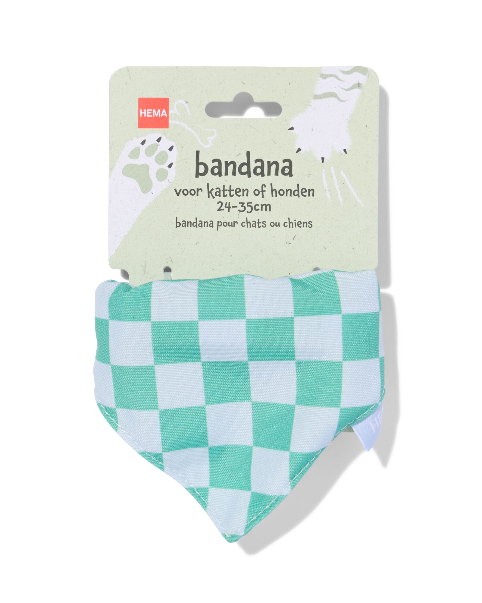 bandana animaux &agrave; carreaux 24-35 cm - 61140607 - HEMA