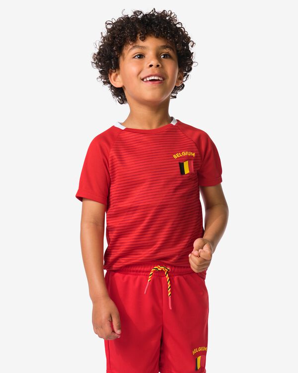 kinder T-shirt rood rood - 30602240RED - HEMA