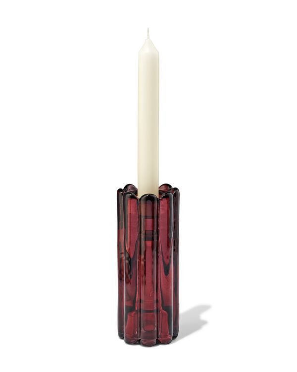 Kerzenständer 5,8 x 10 cm, Glas, Braun - 13325042 - HEMA
